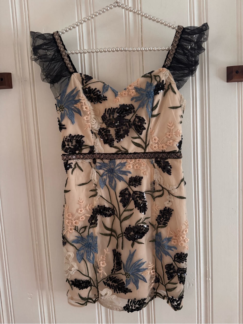 Lulu's Blush/Nude Lined Top with Black Brand Tag
